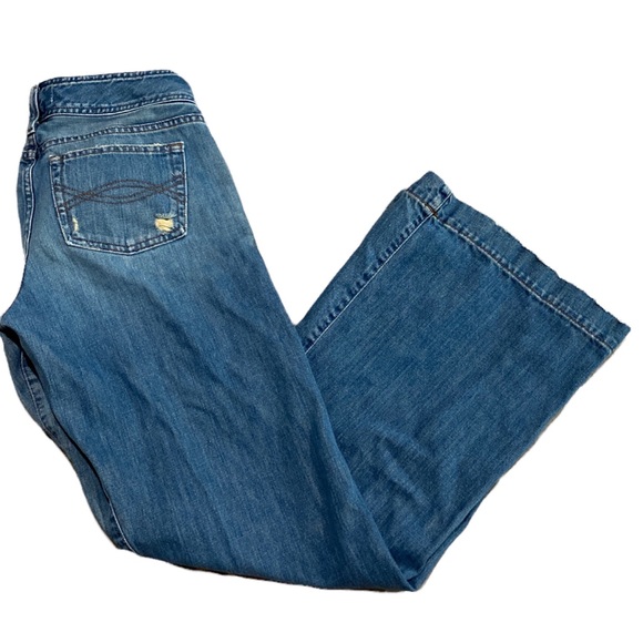 Vintage Y2K Abercrombie & Fitch Wide Leg Light Wash Jeans - Picture 9 of 16